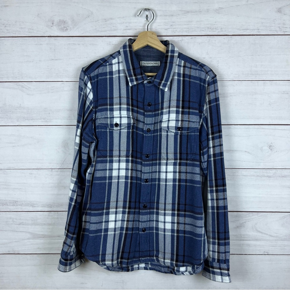 Outerknown Plaid Blanket Shirt Medium